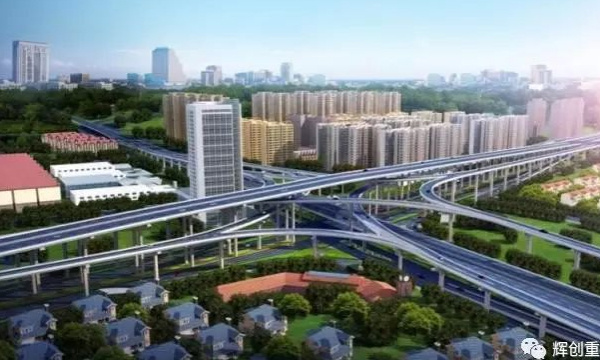 5层“网红立交”——长沙湘府路跨万家丽主线合龙